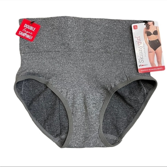 3/$25 Skinnygirl Smoothers & Shapers Gray Shaping Seamless Briefs Underwear - Picture 1 of 7